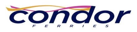 Klik pÃ¥ logoet, for at gÃ¥ til den officielle Condor Ferries hjemmeside.