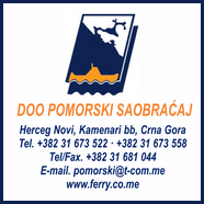 Click on the logo, to go to the official Pomorski saobracaj homepage.